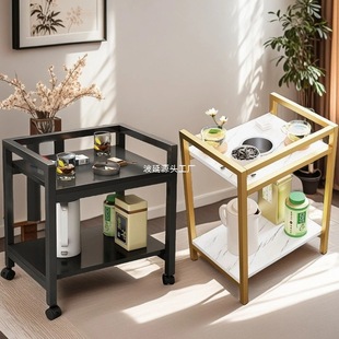 Mahjong Table Coffee Table Tea Rack Double-Layer Round Chess and Card Room Ashtray Tea Table Mahjong Table Side Table Small Coffee Table