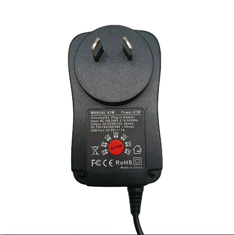 Australian 41W power adapter 100-240V AC to DC charger suitable for 5v1a power adapter 8 heads