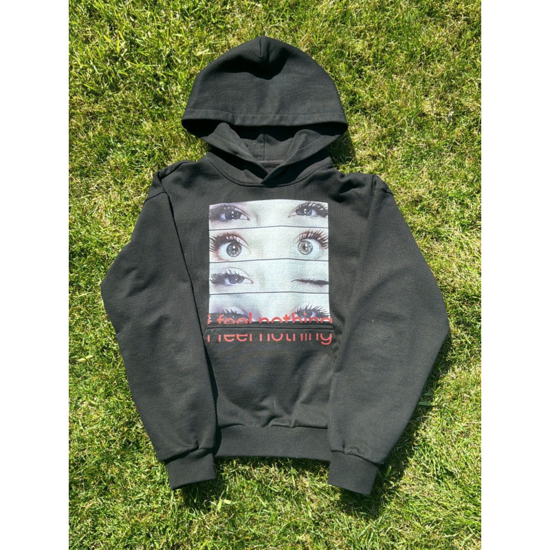 Men's Clothing Dark Print Sweatshirt Long Sleeved Pullover Hoodie Retro Jacket Street Trend Y2k European And American Ins Personality_viptrois.com