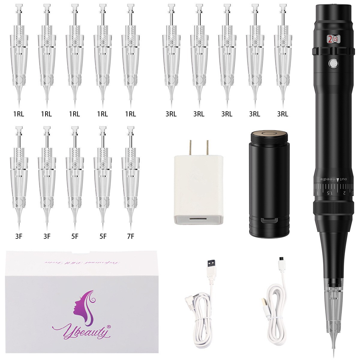 Juego de bordado de tatuaje de cejas, delineador de ojos y blanqueamiento de labios, juego de máquina todo en uno, máquina de tatuaje de cejas, suministros de bordado de tatuaje de cejas inalámbricos conmutable image 9