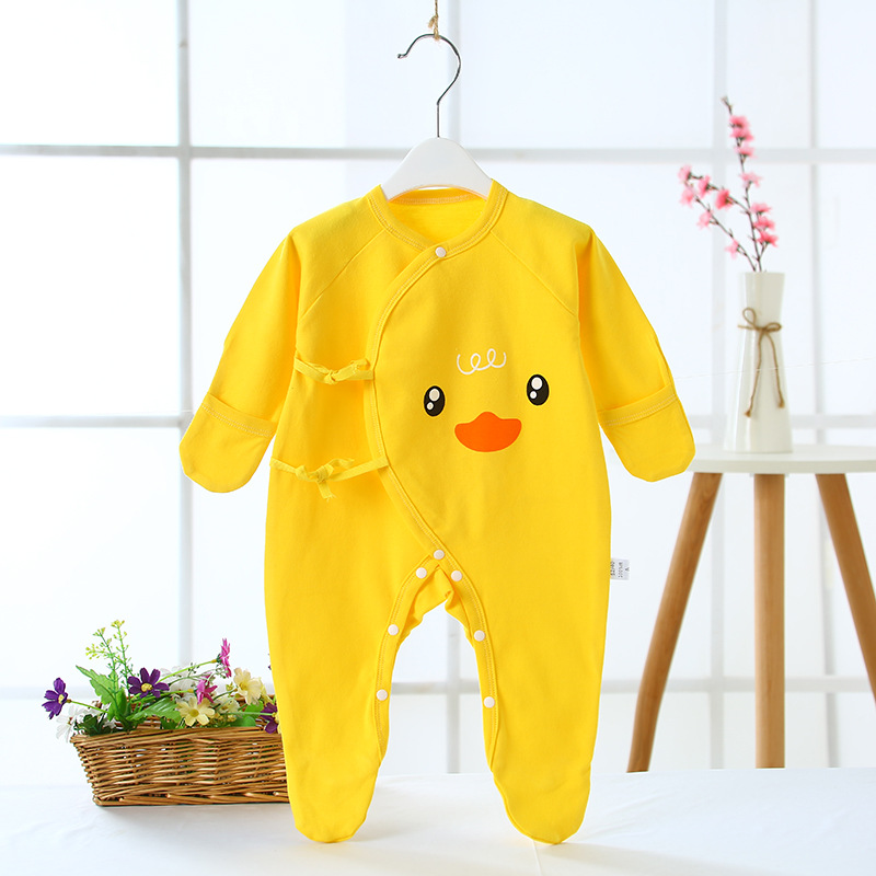 Newborn Baby's Hand and Foot Jumpsuit, Baby's Boneless Romper, Oem Processing, Custom-Made Jumpsuit, Type a Combed Cotton