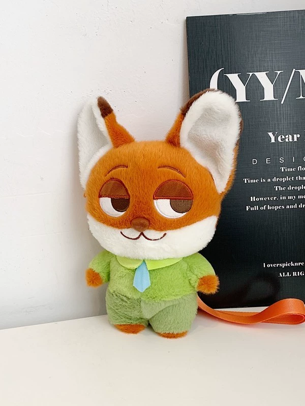 Мультяшная миловидная игрушка, кролик, плюшевая сумка через плечо с ушами, мобильный телефон, система хранения, подарок на день рождения, лиса, енот