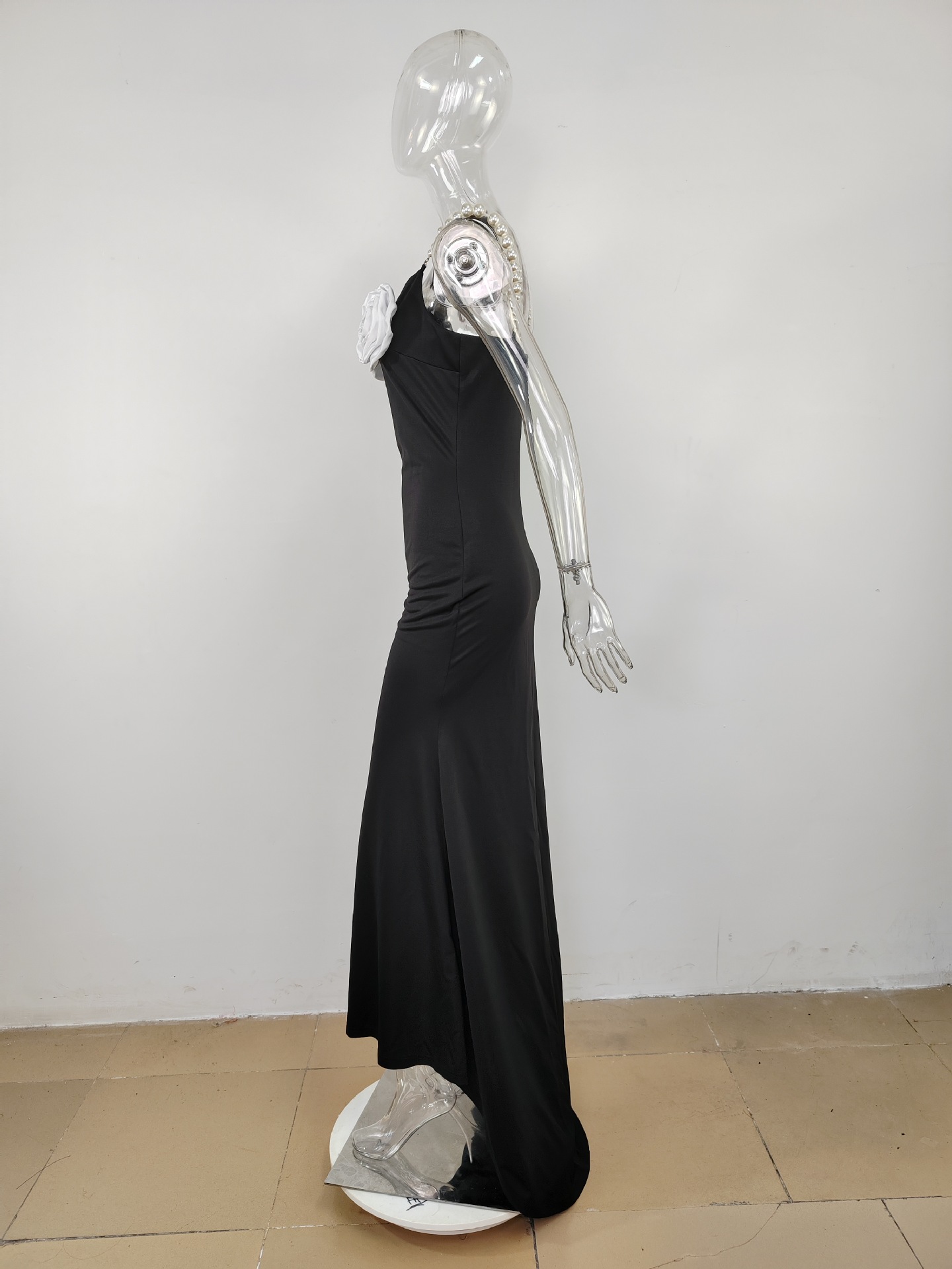 Wholesale Women's Sexy Flower Daily Date Bar Strap Sleeveless Sheath dress neck display picture 18