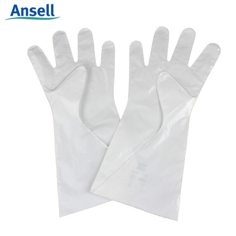 安思尔2-100复合膜防化手套 防丙酮醇耐有机溶剂防强酸强碱1副