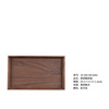Custom 300 black walnut diagonal dial Japanese -style wooden tray hotel Western food fruit snack wooden pallet high value