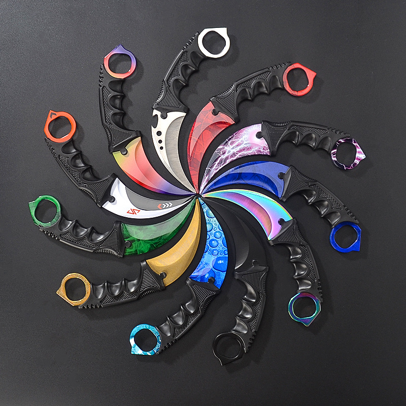 Espesa juego garra cuchillo al aire libre de alta dureza garra cuchillo machete autodefensa garra de águila cuchillo multifuncional supervivencia que acampa cuchillo