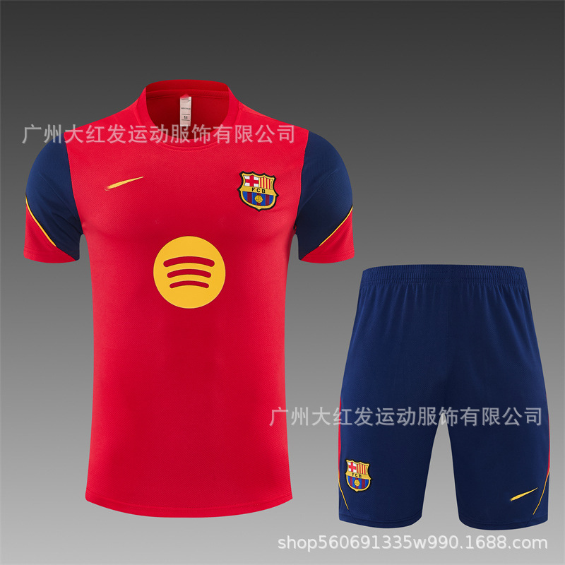 2627 Barça Rojo de manga corta