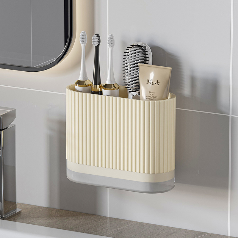 Cross-border e-commerce chopstick holder with draining function, wall-mounted storage rack for chopsticks and spoons, bathroom daily-use item hanger