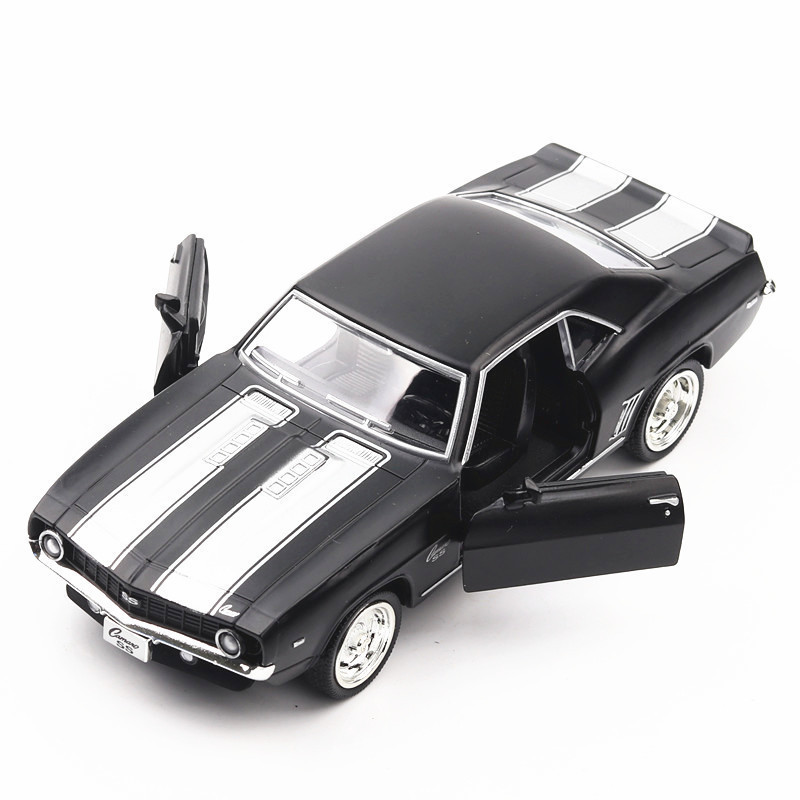 Marco Polo aleación modelo de coche 1:36 Chevrolet Camaro 1969 retro coche deportivo tire hacia atrás luz silenciosa modelo de juguete
