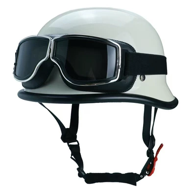 3C Certified Electric Vehicle Helmet, Motosiklet kaskı (dəbilqə) - 3c-certification-white-with-goggles-3c-certification-one-size-fits-all-for-men-and-women-head-circumference-54-60cm