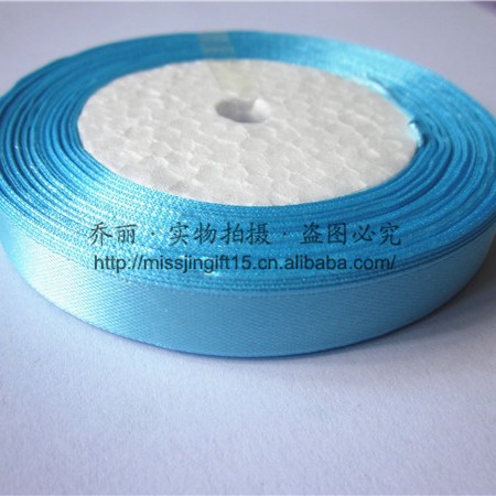 En stock 15MM cinta de poliéster de una sola cara Cinta de regalo Decoración cinta DIY cinta hecha a mano embalaje de la flor image 7