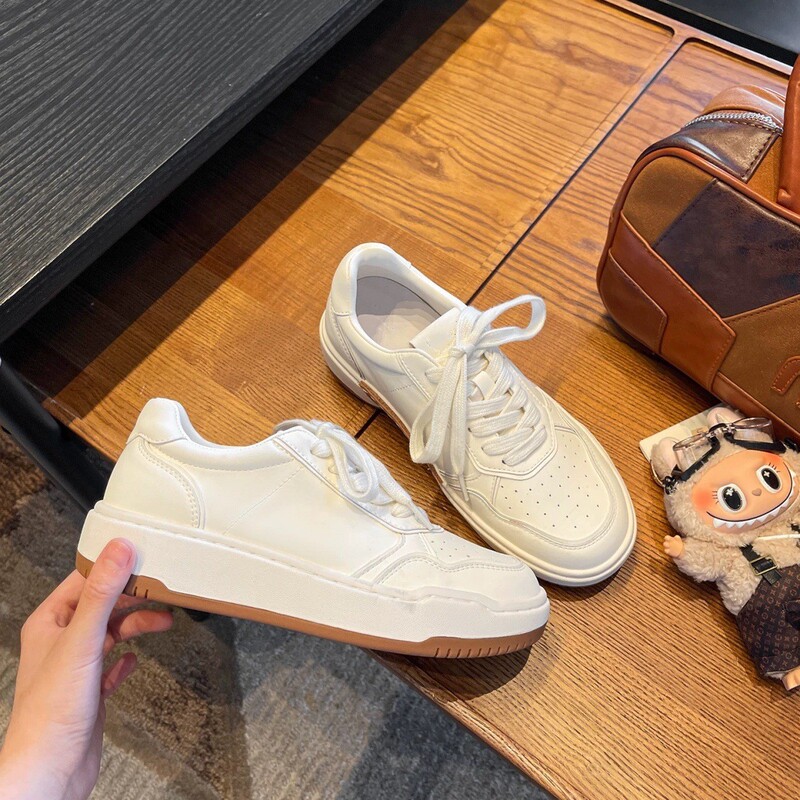 Genuine Leather Thick-Soled White Shoes for Women 2026 Spring and Autumn New Versatile Soft-Soled Casual Sports Shoes Flat-Soled Forrest Gump Shoes Sneakers Genuine Leather Thick-Soled White Shoes for Women 2026 Spring and Autumn New Versatile Soft-Soled Casual Sports Shoes Flat-Soled Forrest Gump Shoes Sneakers