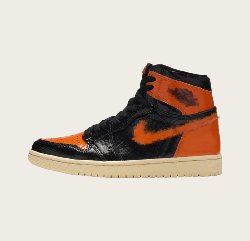 莆田靴クロスボーダー新AJ1ハイトップ外国貿易黒と赤のモカスモークグレー共同ブランドスポーツとレジャーシューズ男性と女性用|undefined