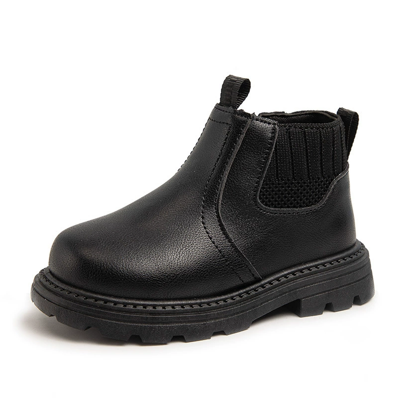 Martens, children's demi-season fashionable low boots English style for boys, British style, soft sole
