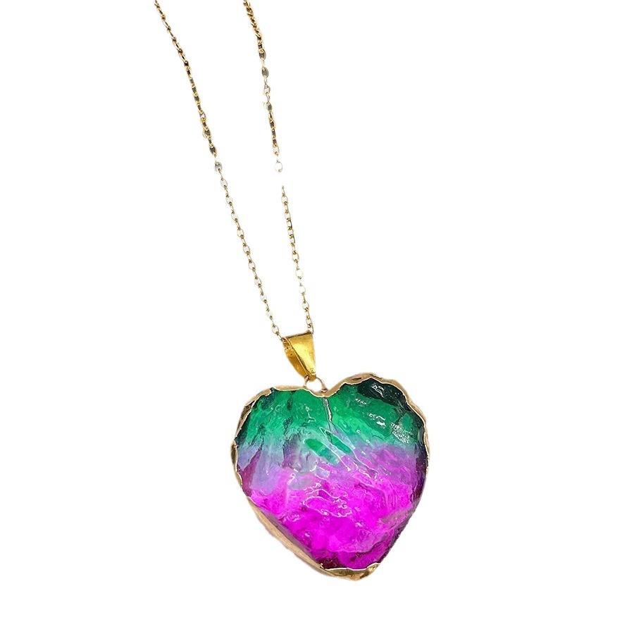 Pendant, tape heart shaped, necklace, accessory, accessories, handmade, European style