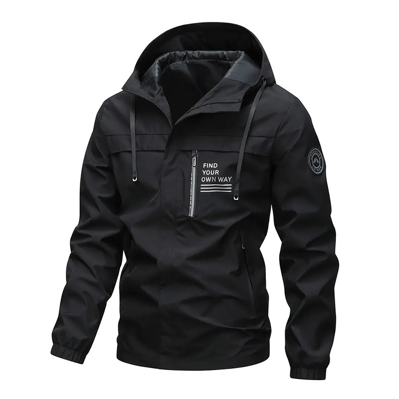 Comercio exterior transfronterizo chaqueta casual de hombre parker chaqueta de invierno chaqueta con capuz chaqueta de hombre chaqueta de color sólido