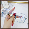 The new metal frame can be equipped with close -up glasses women's fashion anti -Blu -ray flat glasses frame men