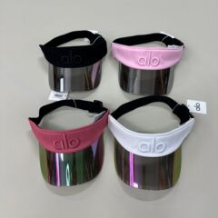 高品质春夏新款alo 瑜伽帽遮阳晒运动帽子鸭舌空顶镜片反光胶片帽