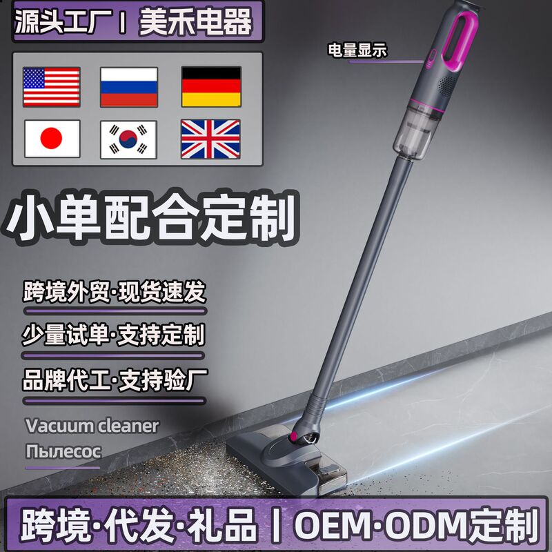 Cross-Border Vacuum Cleaner Wireless Household Strong Suction Small Handheld High-Power Pet Cat Hair Removal, Suction and Mopping All-In-One Machine