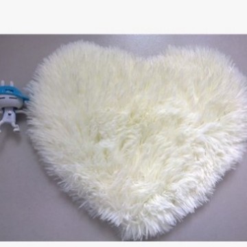 Cruz-Frontera en forma de corazón de lana de seda alfombra dormitorio amor piso estera mesita de noche pelusa-libre lindo hogar en forma de corazón