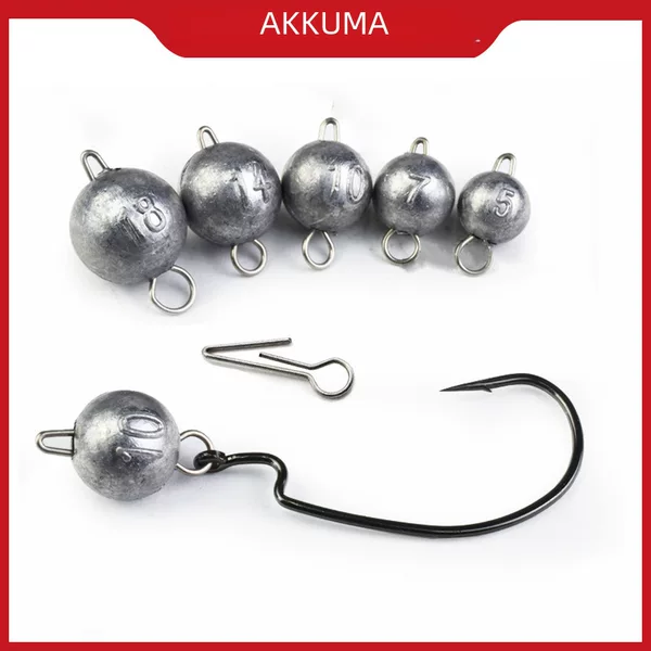 Fast-hanging lead Luya plug lead 10 pieces of universal shaking head counterweight lead pendant Texas fishing group fishing aid accessories