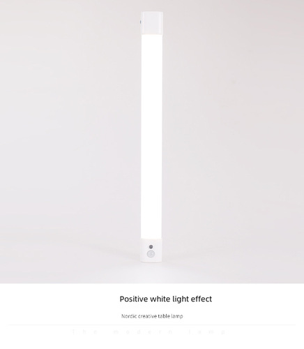 Ultra-thin long bar sensor cabinet light human sensor lamp table lamp night light wholesale LED light control dormitory reading