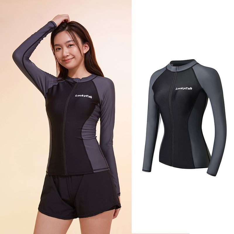 Han nuevo traje de buceo de mujer de manga larga conservador de secado rápido buceo spa madre trajes de baño fábrica comercio al por mayor