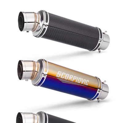 Motorcycle exhaust pipe – 60mm universal tail section