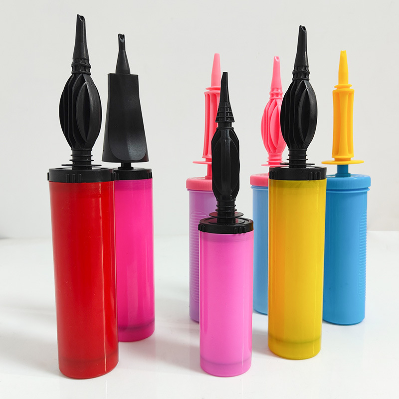 厂家直销 塑料扁嘴迷你打气筒手动手打冲气筒 气球充气筒批发零售