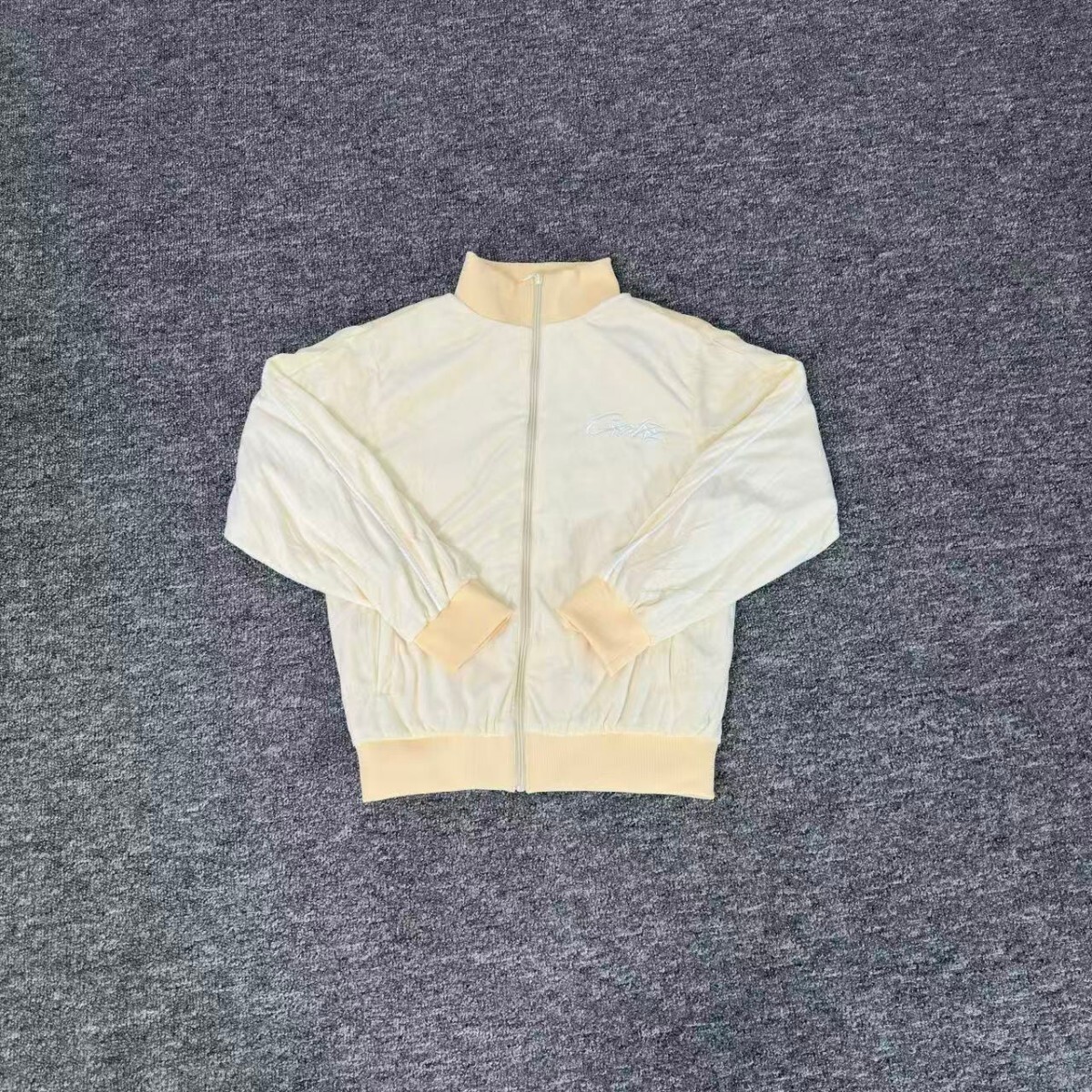 Corteiz marca de moda estadounidense Alcatraz con cremallera sudadera con capucha suelta traje de calle con estampado de letras suéter hombres