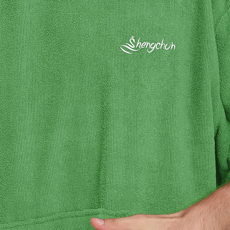 Microfibra de alta y baja capa de lana cambio de ropa Terry Albornoz playa surf natación caliente adulto playa capa