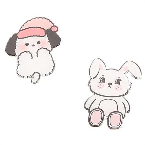 Sweet and Cute Cartoon Rabbit Acrylic Brooch Wholesale Puppy Badge Children’s Gift Girls Pendant Small Ornaments