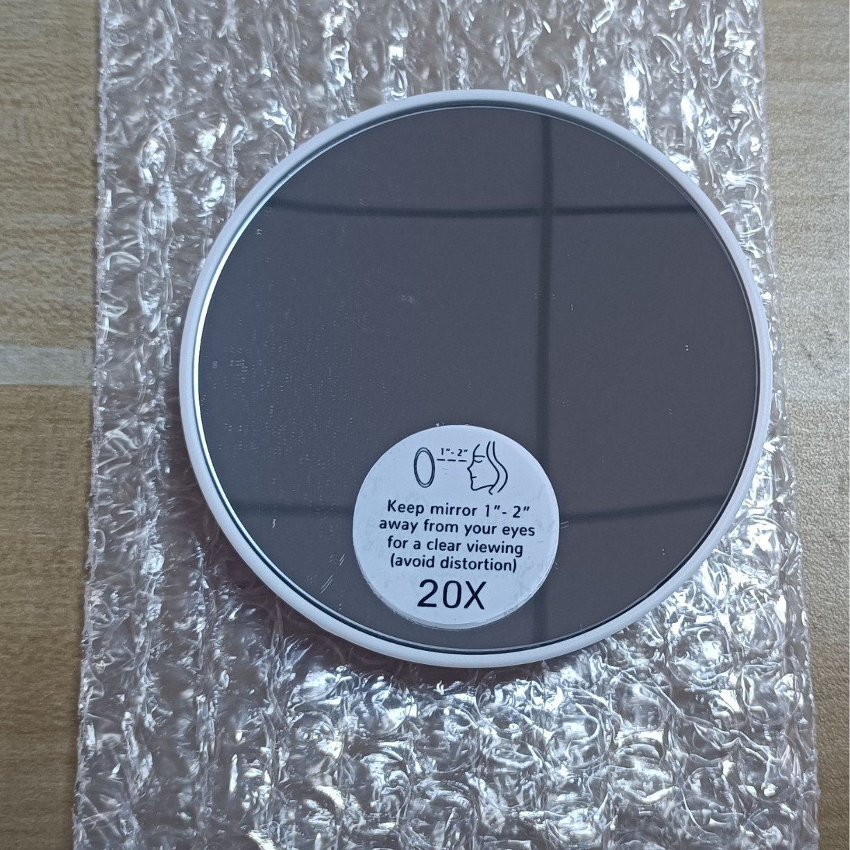 20 veces 30 veces 40 veces alto aumento spot 8.8cm3.5 pulgadas zoom pequeño espejo de maquillaje redondo espejo de baño de plástico