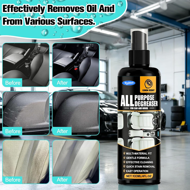 KineShineX multi-purpose powerful cleaning spray is suitable for car, home, kitchen, and bathroom renovation and stain removal KineShineX multi-purpose powerful cleaning spray is suitable for car, home, kitchen, and bathroom renovation and stain removal