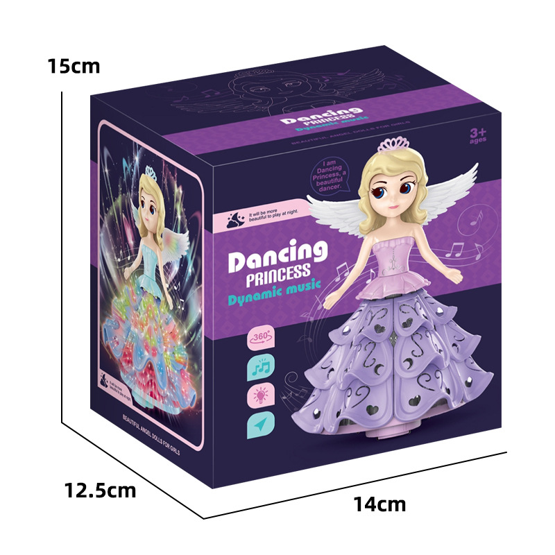 Amazon transfronterizo niños eléctricos princesa Wanxiang muñeca luz música niña regalo de cumpleaños juguete al por mayor