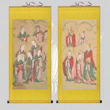 新古画北斗七星君南斗六星君画像挂画供奉道观风水道场案子水陆画