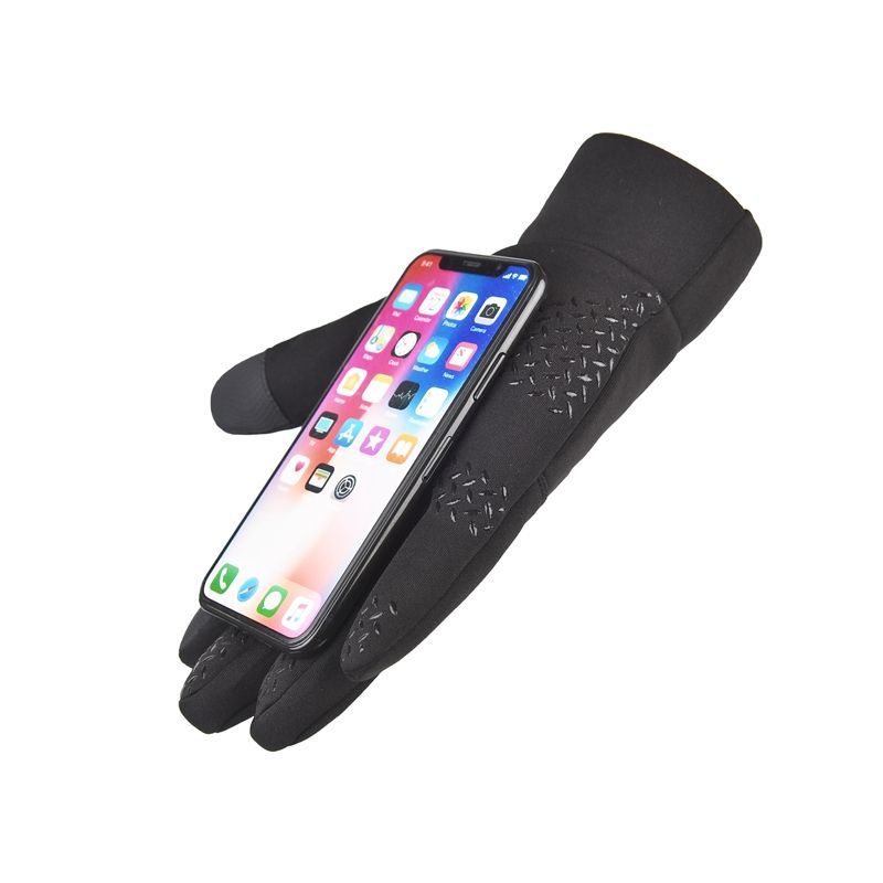 Guantes impermeables a prueba de viento para hombres antideslizantes de otoño y invierno más guantes de terciopelo grueso mayorista pueden agregar publicidad