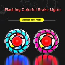 Motorcycle LED Brake Lamp Taillight Angel Eye Light Brake Li