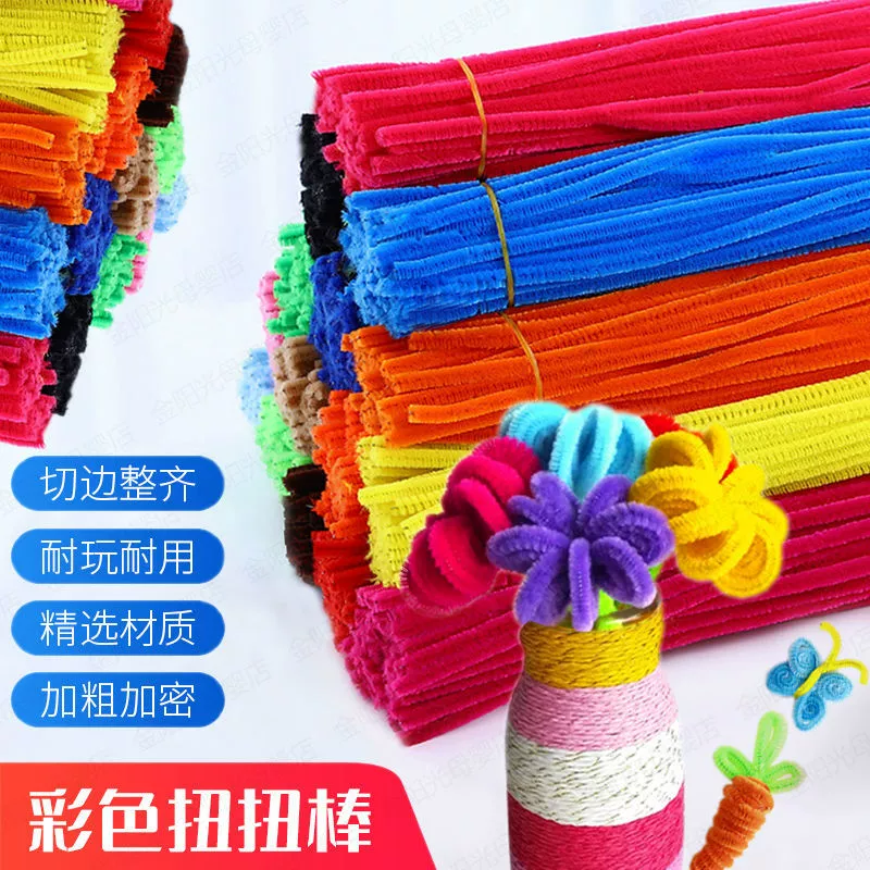 Mao Gen twist stick manufacturers criticize 1 shot 1000 zinc special bouquet handmade DIY Small Niu Niu Bug Kindergarten