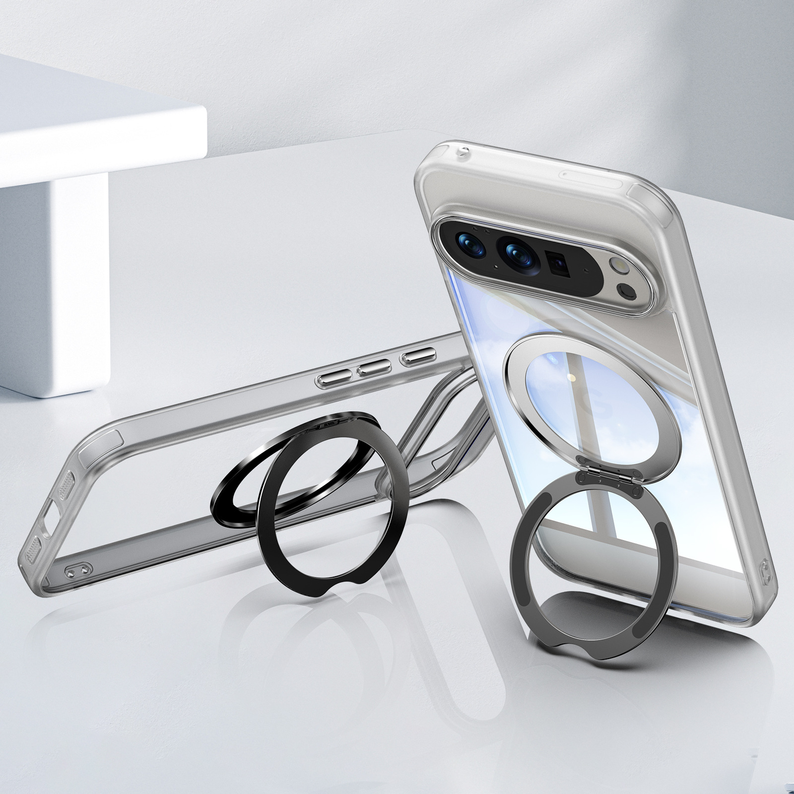 Magnetic Case For Google Pixel 10 Pro Xl With Rotating Kickstand_voghion.com