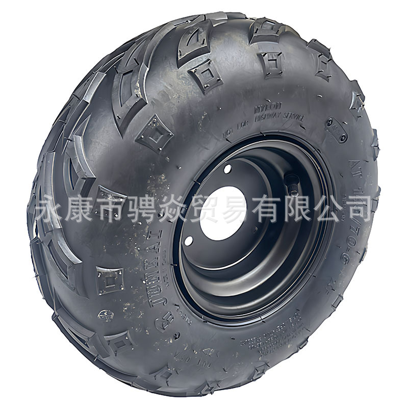 Modified Four-Wheel Beach Kart Accessories 145/ 70-6inch Flame Tires, Thickened Vacuum Tires, Off-Road Tires