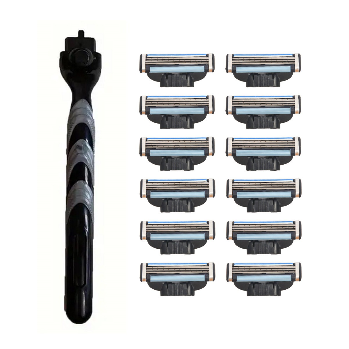 Maquinilla de afeitar manual de 3 capas, cuchillas universales, precio de fábrica para comercio exterior