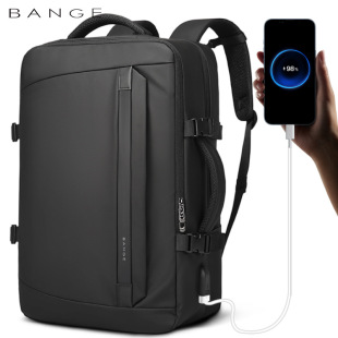 BANGE New Men's Business Backpack Waterproof Backpack Large Capacity Computer Bag Travel Backpack for Men