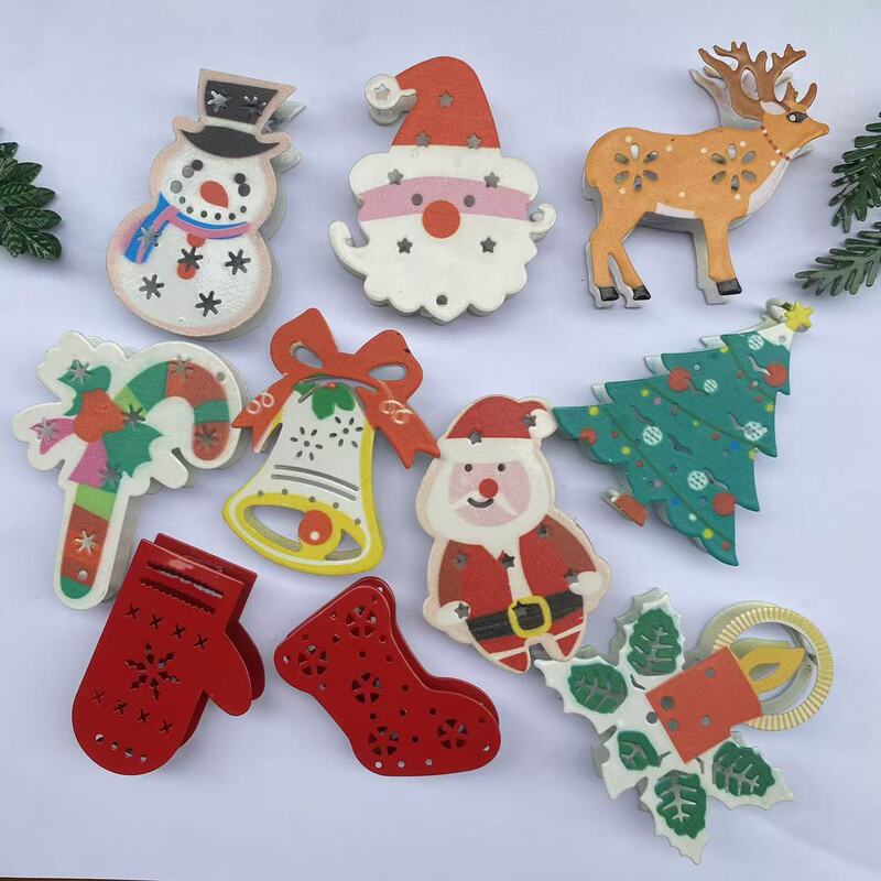 New Christmas Series Iron Art Light String Accessories Holiday Decoration Led Snowman Lights Glass Christmas Tree Ornaments