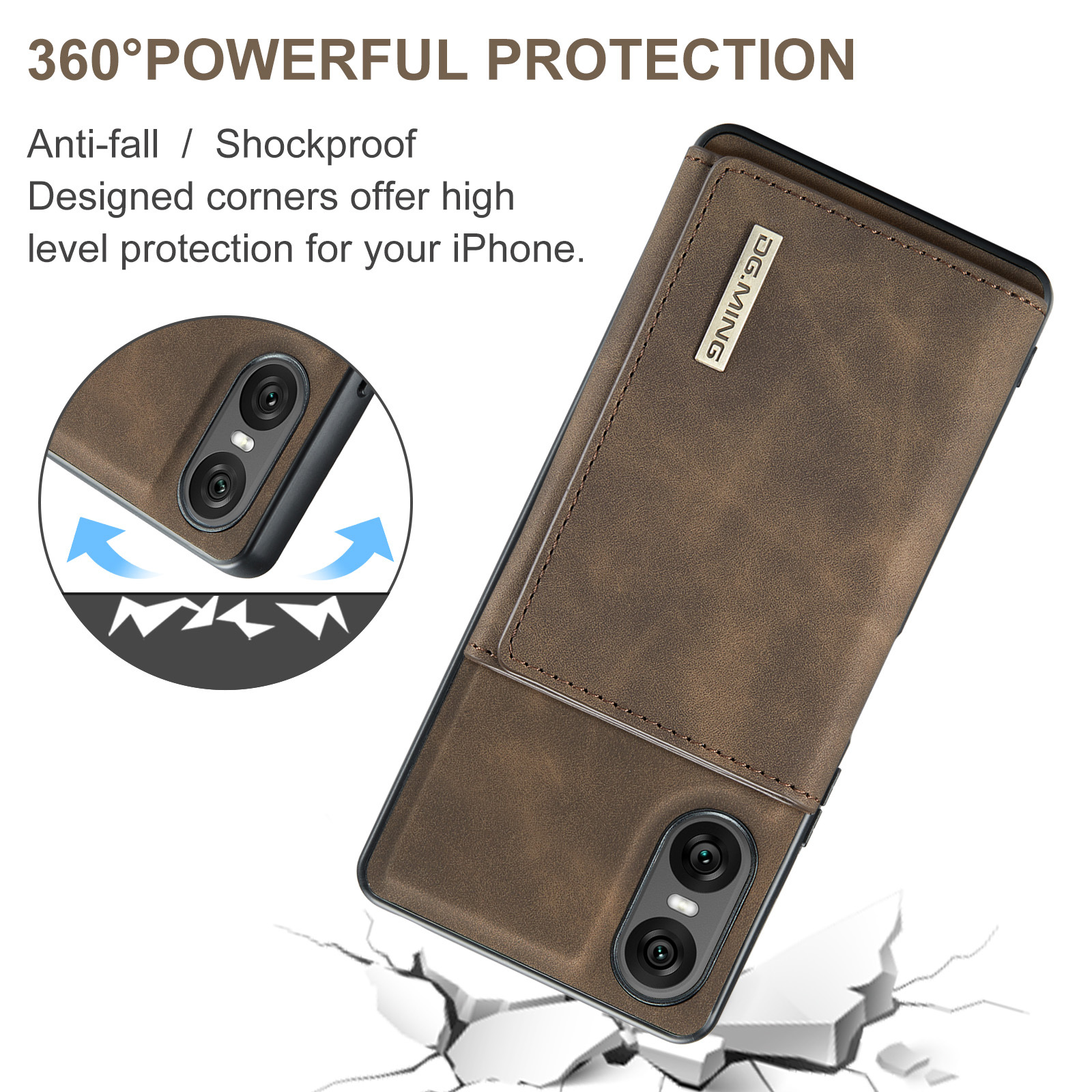 M1 for Sony Xperia 10 VI Protective Case Xperia 1VI Magnetic Split Wallet Phone Case 2024_voghion.com