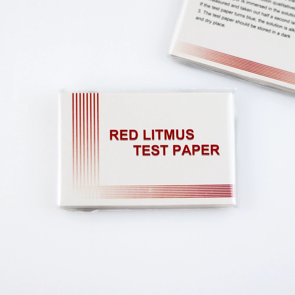 Красная бумага теста лакмуса красная бумага теста лакмуса лаборатории 80 частей