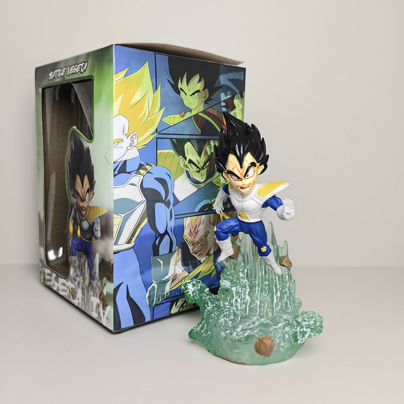 Siete Dragon Ball G5 serie Q edición Frissa Goku Vegeta decoración hecha a mano modelo de chasis adornos