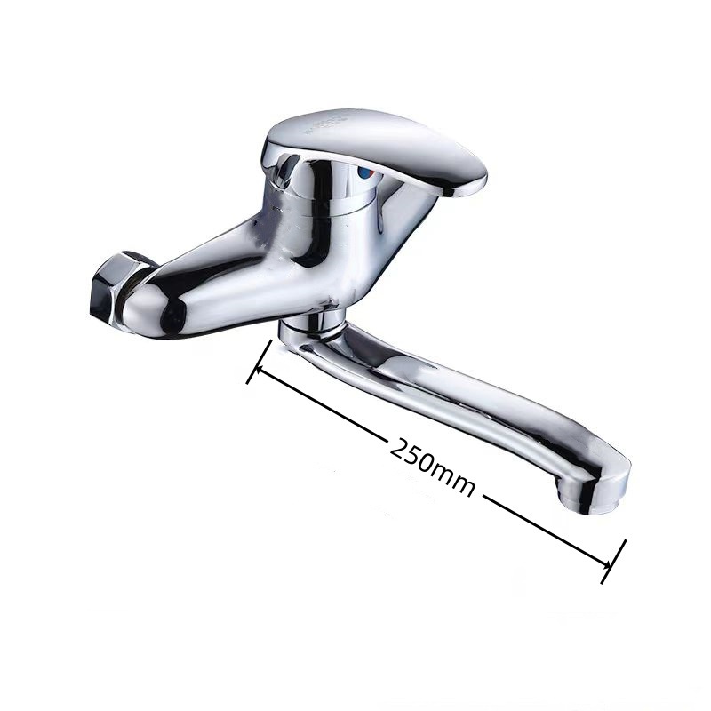 Two-hole concealed installation of Jishi Duo mixed water kitchen balcony faucet, wall-mounted concealed installation of cold and hot sink faucet manufacturer Application Scenario