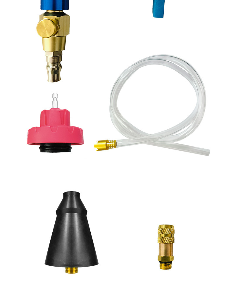 Car antifreeze replacement tool, vacuum-type radiator coolant filling tool, filler, emptying negative pressure gauge