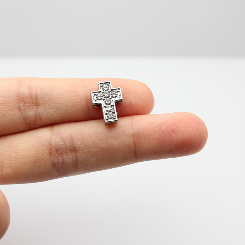 8 ミリメートルクロームダイヤモンド表面ベルトハートハート型携帯電話チェーンナンバープレートキーホルダージュエリーアクセサリーベルト